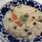 片栗粉で作る鶏肉のクリーム煮